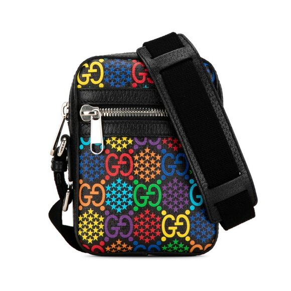 GUCCI Black Leather Shoulder Bag - Picture 1 of 10